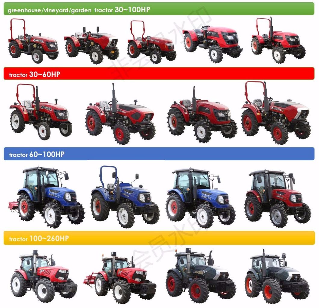High Quality 45HP 4WD Wheel Compact Mini Agricultural Tractor Farm Tractors