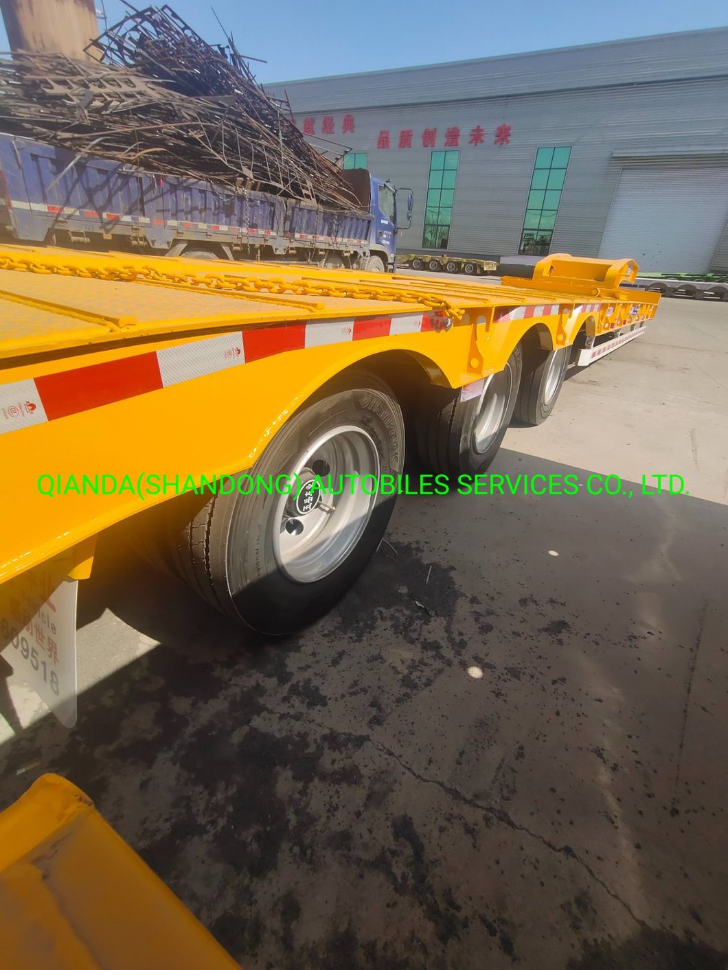 3 Axles 50-80t Transport Logistics Low Bed Trailer/Truck Trailer/Semi-Trailer