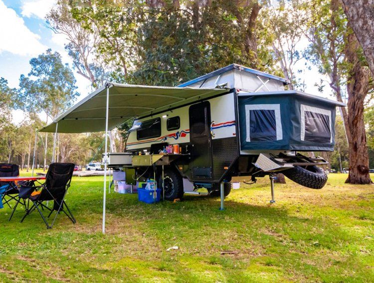 Australian Standards Hybrid Pop Top Caravan with Double Glazed Window for Sale