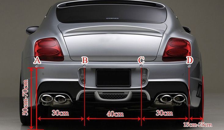 Car Parking Aid Sensor System 4 Sensors Parking Assistance Auto Reverse Backup Radar Monitor Detector System LCD Display Kit Parking