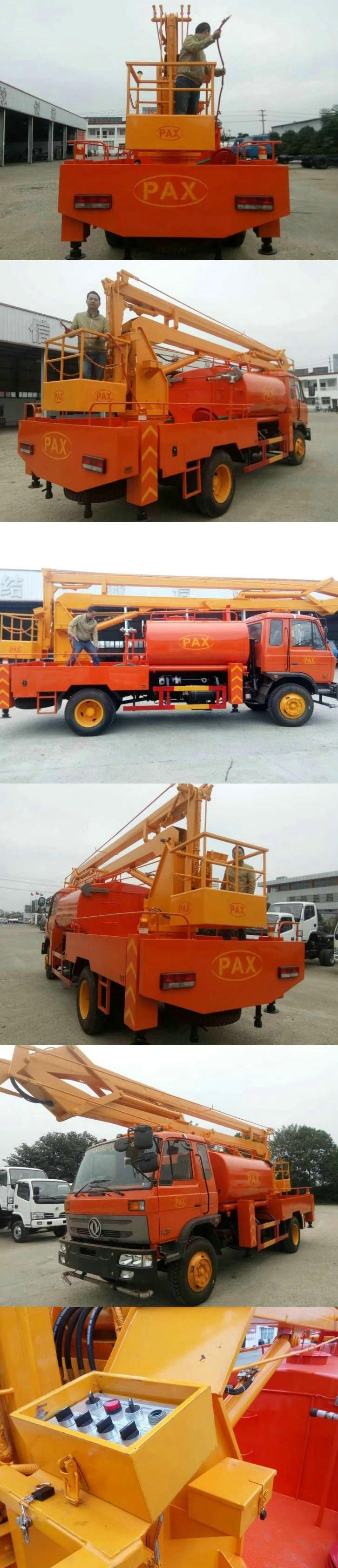 Aerial Work Platform Truck Mounted with Water Clean Tank (16m Bucket Lift, 4000L Water Tank)