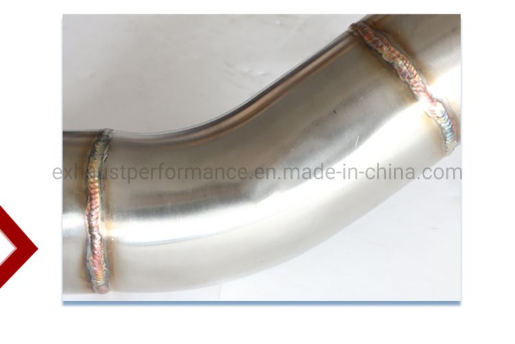 Stainless Steel 201 Polished Turbo Catless Exhaust Downpipe for VW Golf