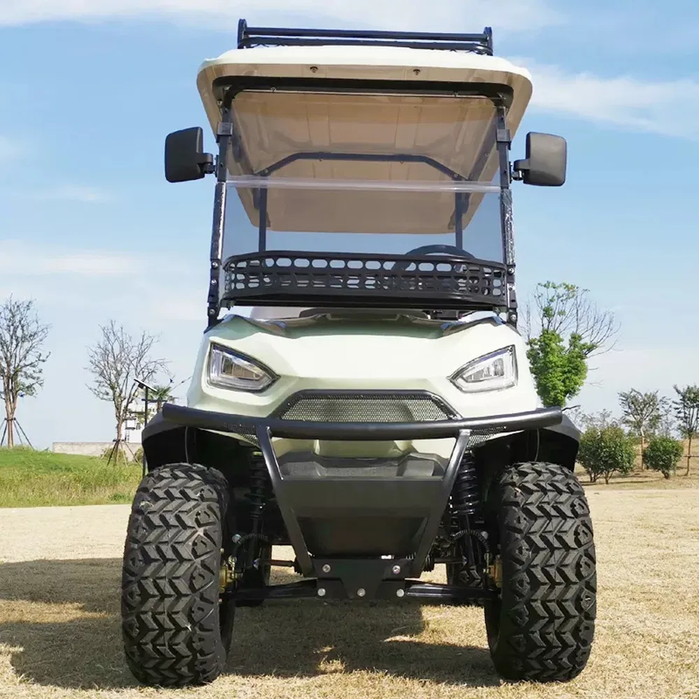 2+2 4 Seater Electric Golf Cart 72V Lithium Battery Hunting off Road Electric Golf Cart