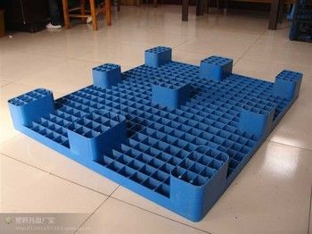 1200X1000X140mm Nine Feet Plastic Pallet Euro Type 100% Virgin HDPE or PP Bulk Production OEM Without Tube 3 Years Warranty