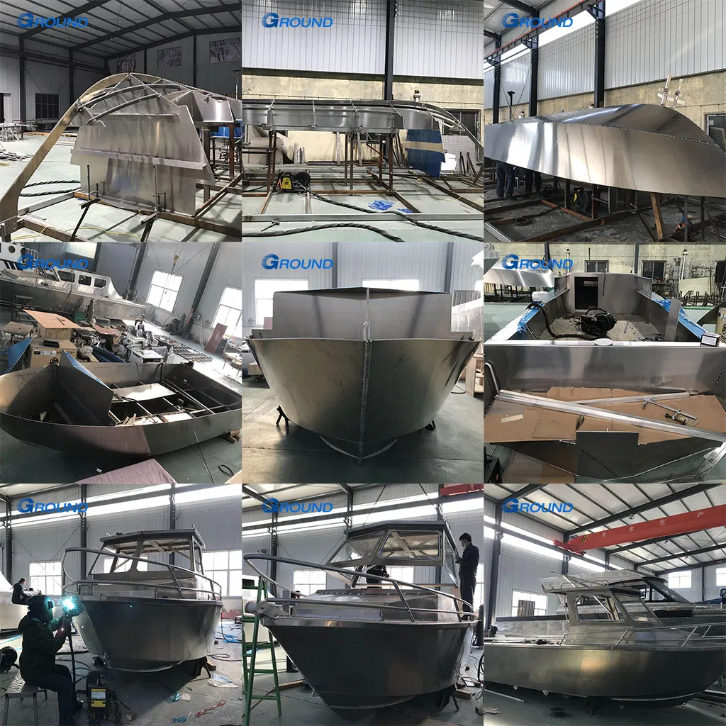 7.0m 23FT Fully Welded Deep V Cabin Aluminum Commercial Fishing Boat