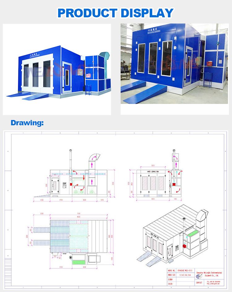 Basic Customization Car Baking Oven Car Painting Oven for Vehicle Repair Tools Wld6200