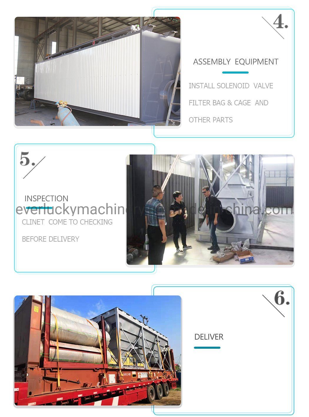 Pulse Jet Bag Filter Dust Collector for Granite Dust (Cold Asphalt)