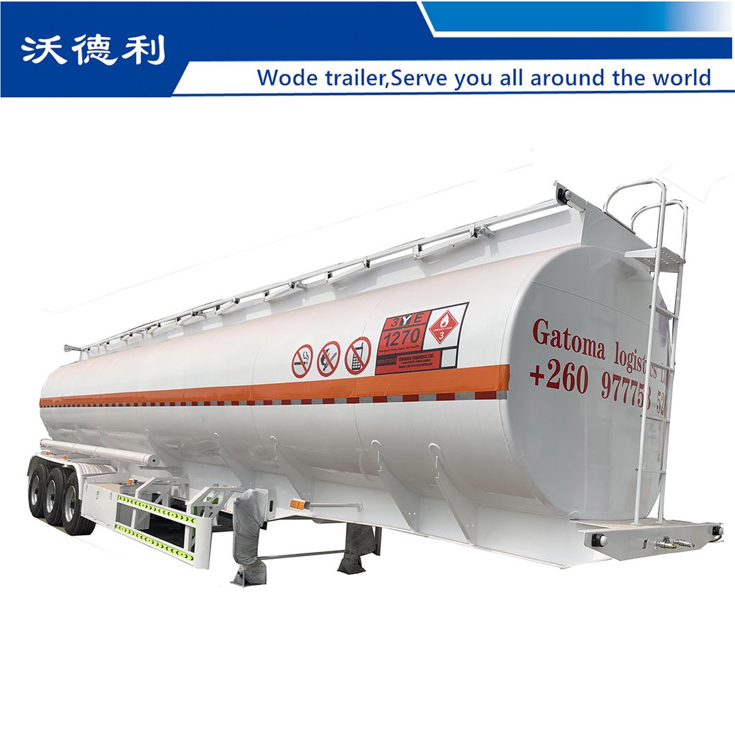 3 Axle 30000L/40000L Carbon Aluminum Alloy Tank/Tanker Semi Trailer for Oil/Fuel/Diesel/Gasoline/Crude/Water
