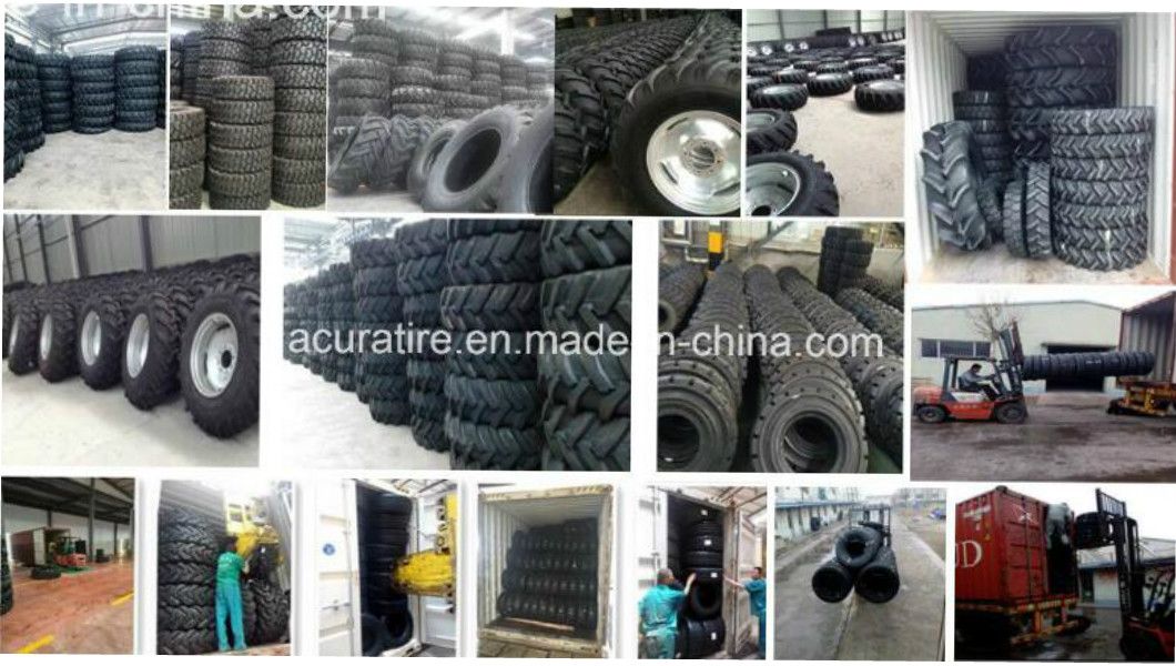 High Profermance Solid Industrial Solid Skid Steer Tire (14-17.5 15-19.5 16/70-16 16/70-20 16/70-24)