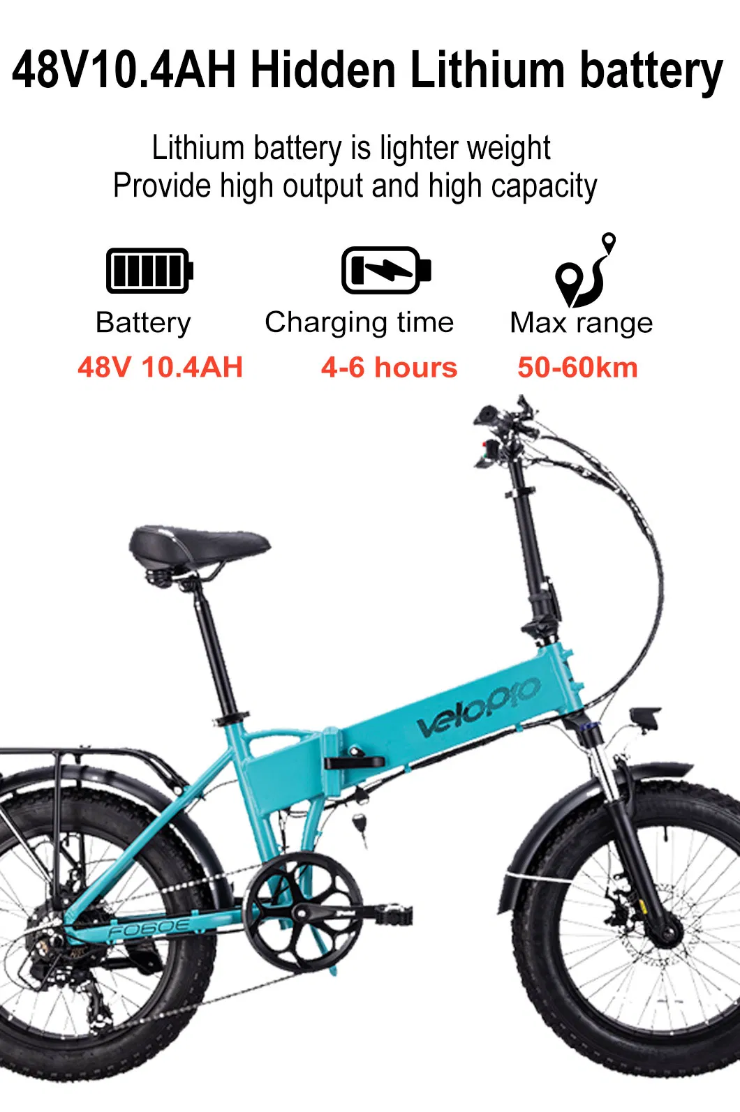 20inch 48V 350W Electric Bicycle Folding Bike