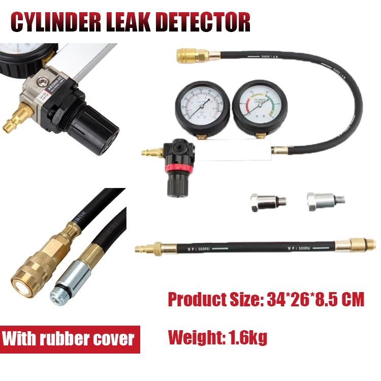 Engine Cylinder Dual Gauge Leakage Leak Down Tester