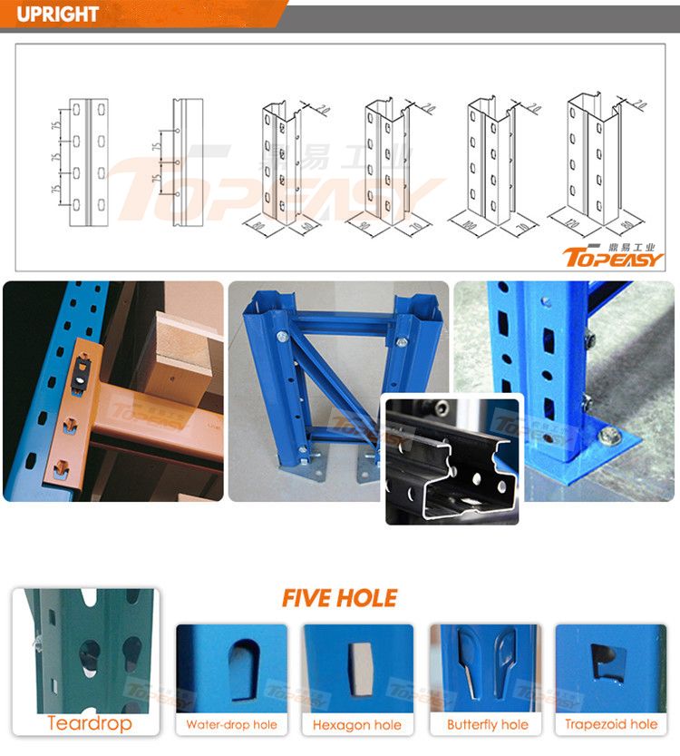 Factory Free Design Heavy Duty Height Adjustable Galvanized Pallet Racking
