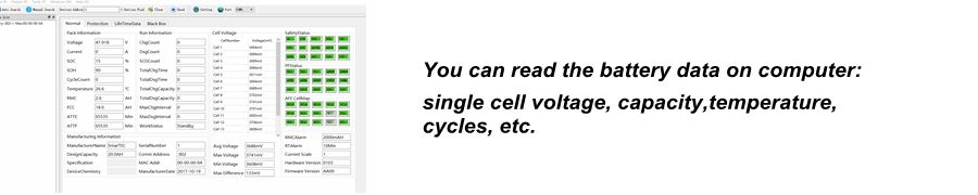 100A Discharging Current Rechargeable Li Ion BMS 3-4s Series Battery Pack PCM Module with Balance Function