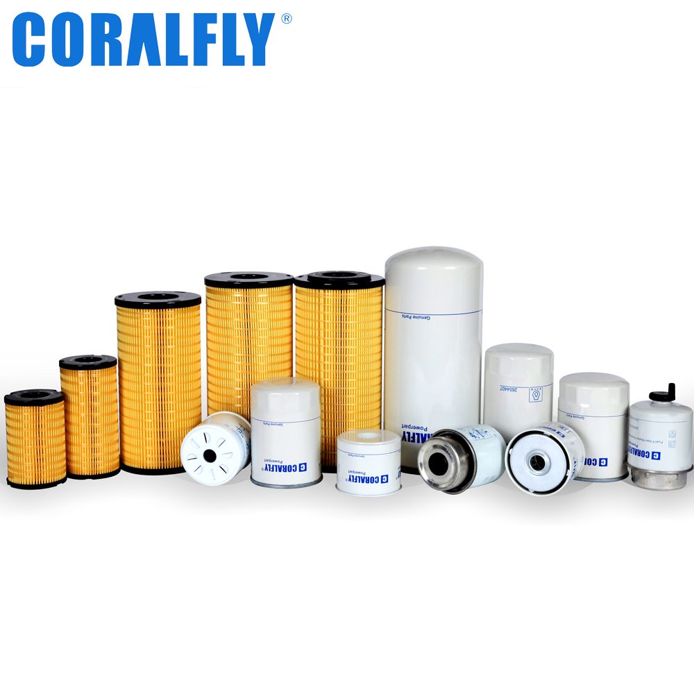 Coralfly Diesel Engines Oil Filter 2654407 2654347 02100073 20301K1360 86055006005 11998008 for Perkins Bobcat Jcb Komatsu Man Volvo Filter