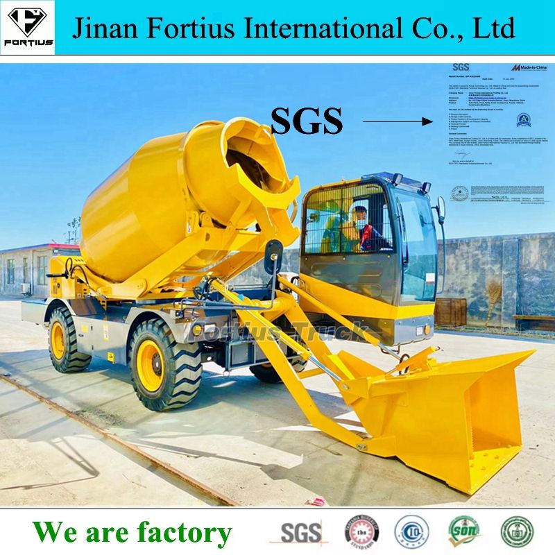 China Direct Manfuacturer Cnhtc Sino Truck Small 4WD 1.2 Cublic Meters 5cbm Self Loading Cement Concrete Mortar Mixer Truck Cheap Price for Sale