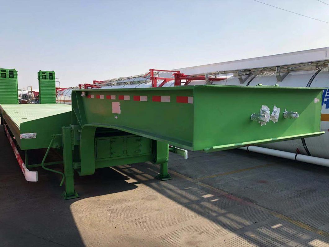 3 Axles Goose-Neck Lowbed Semi Trailer