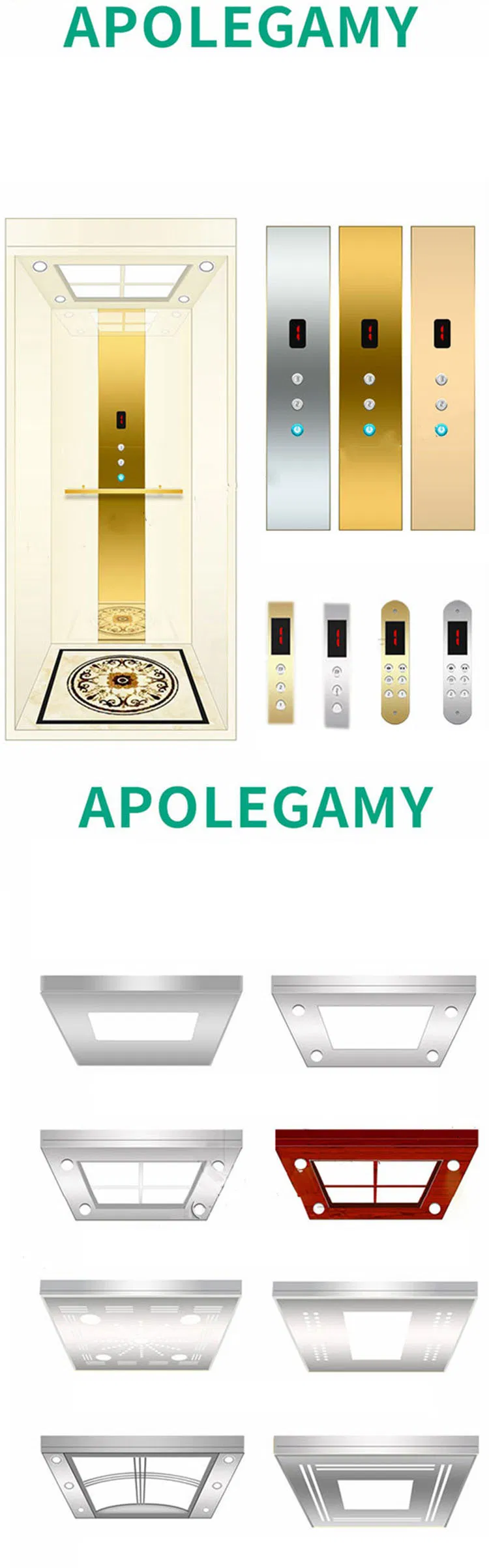 4 3 Floor Home Projector Store Helipad Elevated VFD Italian Mirror Cake Joylive Ute Break Toilet Box Uterine Passenger Elevator