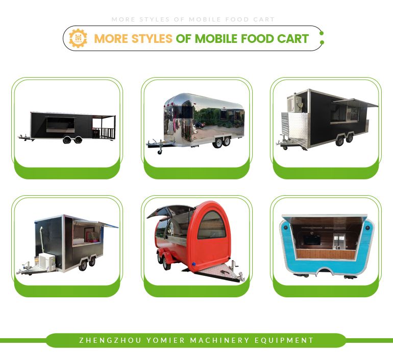 Street Mobile Burger Pizza Food Concession Trailer