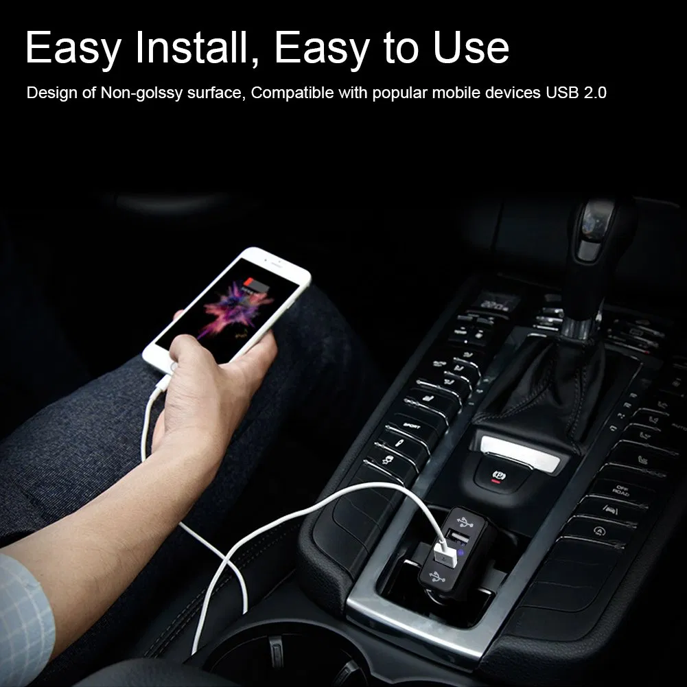 5V 2.1A Dual USB Power Socket Rapid Car Charger LED Power Outlet for Toyota Series