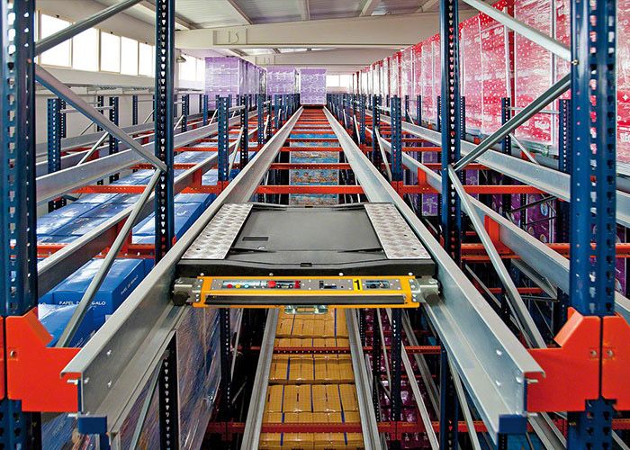 Intelligent Radio Shuttle Rack Warehouse Shelving.