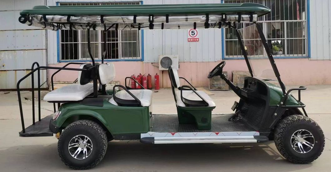 Four Wheel Electric Sightseeing Scooter Made in China Golf Cart Sales 4-6 Seater Electric Car