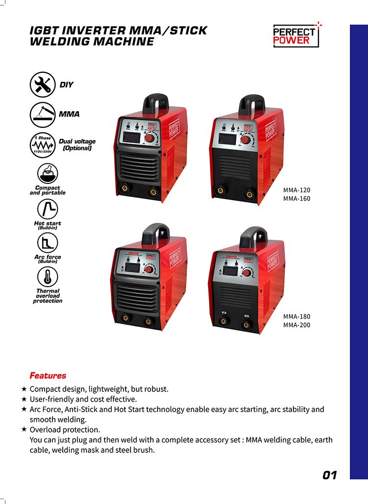 MMA-120 IGBT Inverter MMA Stick Welding Machine Arc Welder