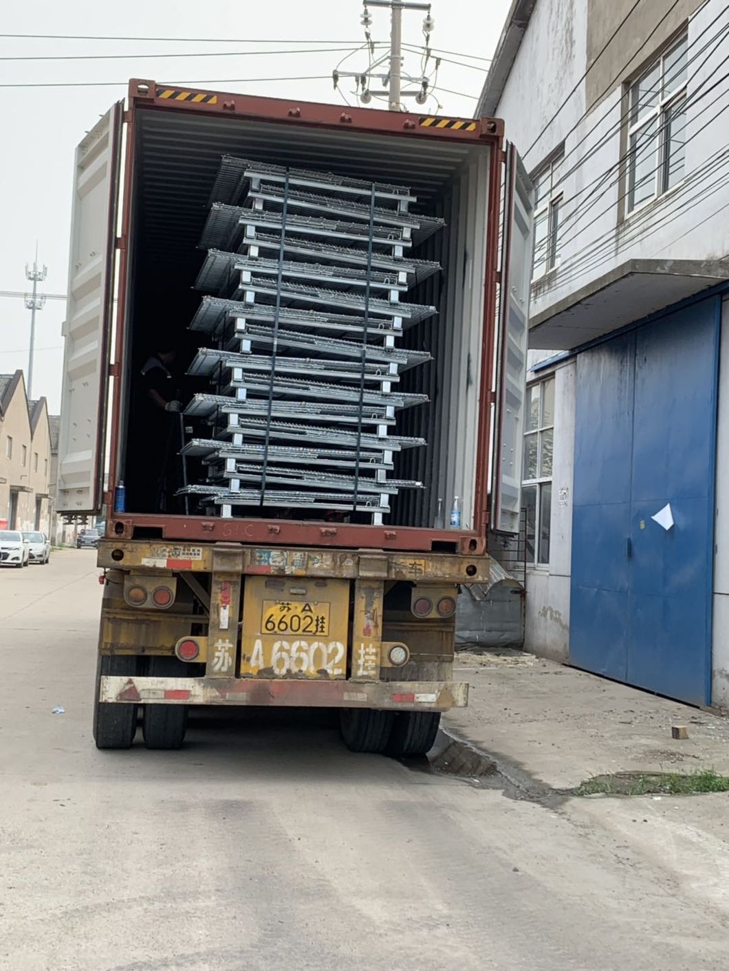 Heavy Duty Adjustable Seclective Stackable Wire Mesh Container for Warehouse Storage