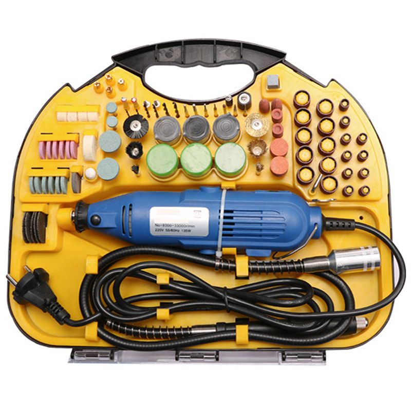 Tolhit Factory 211PCS Mini Drill Grinder Electric Dremel Tool Kit