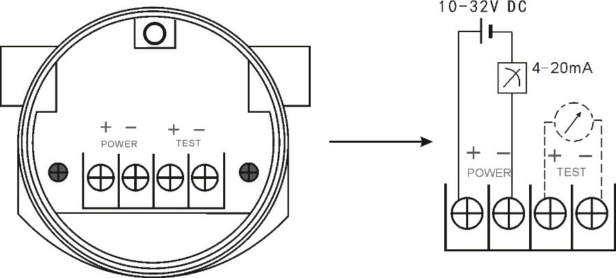 2088 Shell 4~20mA pressure sensor industry pressure sensor with LCD digital display Two-wire Three wire Digital Display Electronic Pressure transducer