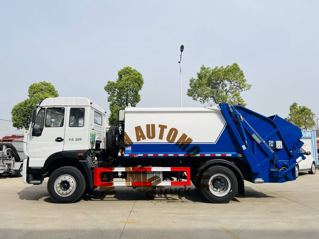 HOWO 4X4 8m3 Compressed Garbage Truck for Rubbish Collector Truck