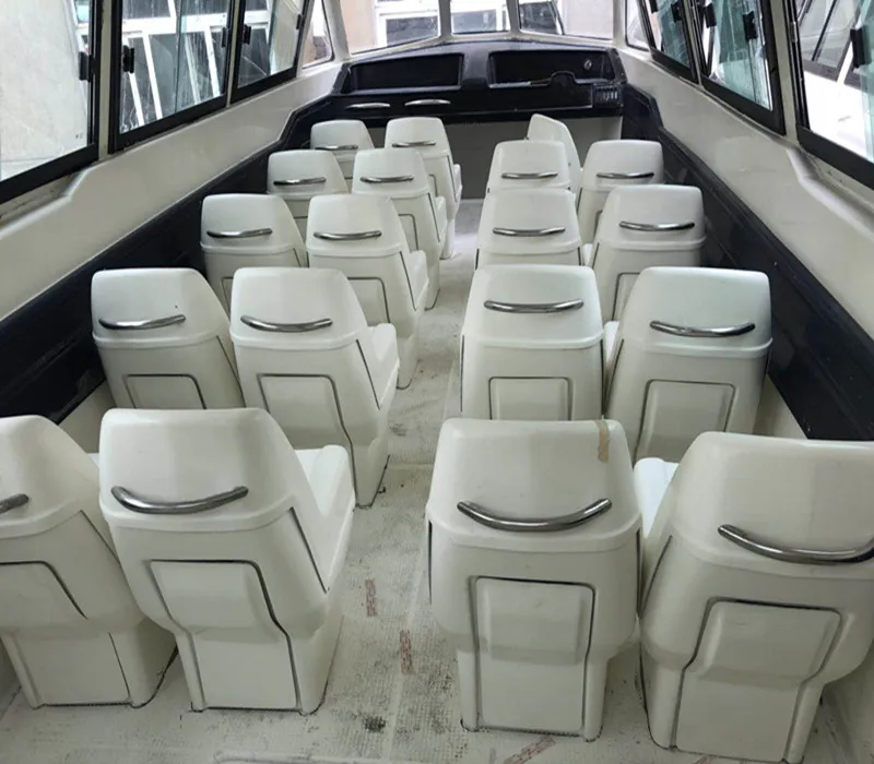 9.8m 30FT 24 Persons Cabin Vessel Outboard Engine Crew Boat for Sale