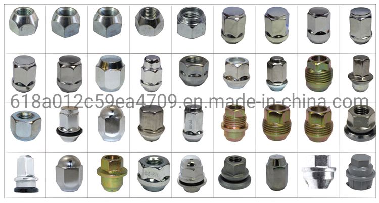 Hex19 L50.5mm 12X1.5 12X1.25 Rays Racing Composite Security Lock Nuts for Spare Wheel Locks
