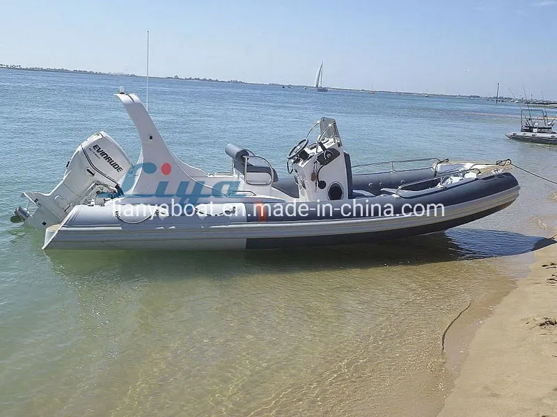 Liya 20FT Center Console Inflatable Boats with Outboard Rib Boat
