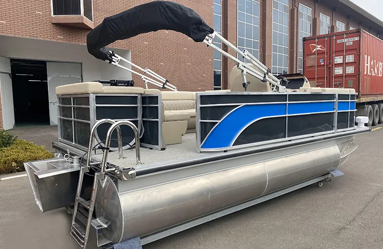 Allsea 24FT 25FT 7.6m High Quality Aluminum Fishing Pontoon Boat with CE Certification for Sale