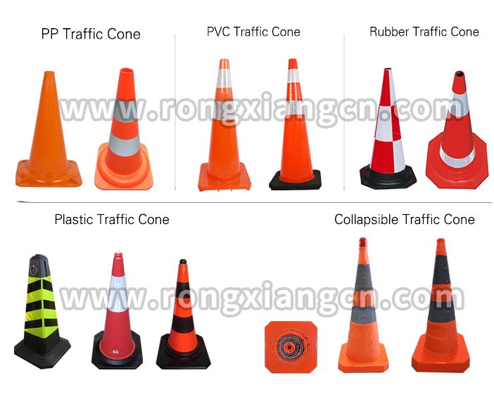 Colorful Reflective PVC Traffic Cone for Roadway Safety
