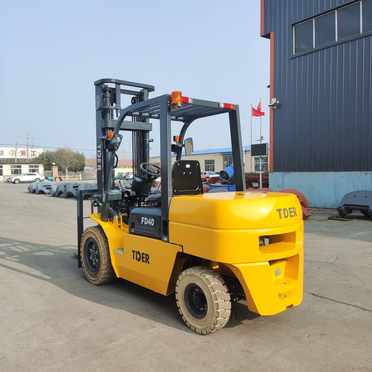 Tder Diesel Forklift 4ton Empilhadeira 9000 Lbs 4 Tonelada Fd40 Cpcd40 4 Ton Diesel Forklift for Workshop