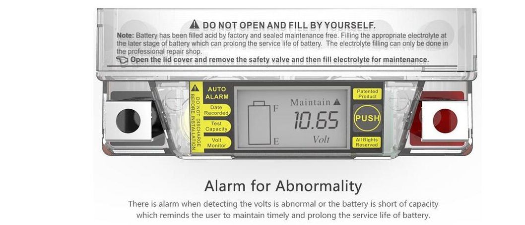 12V 7ah Utx7a-BS Outdo Digital Display Intelligent Maintenance Free Factory Activated Motorcycle Power Sports High Performance Rechargeable Lead Acid Battery