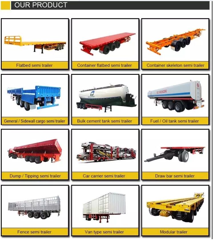 Factory Producer 3 Axles 40FT 45FT Container Transport Truck Trailers Platform Flatbed Semi Trailer Detachable Sidewall Optional