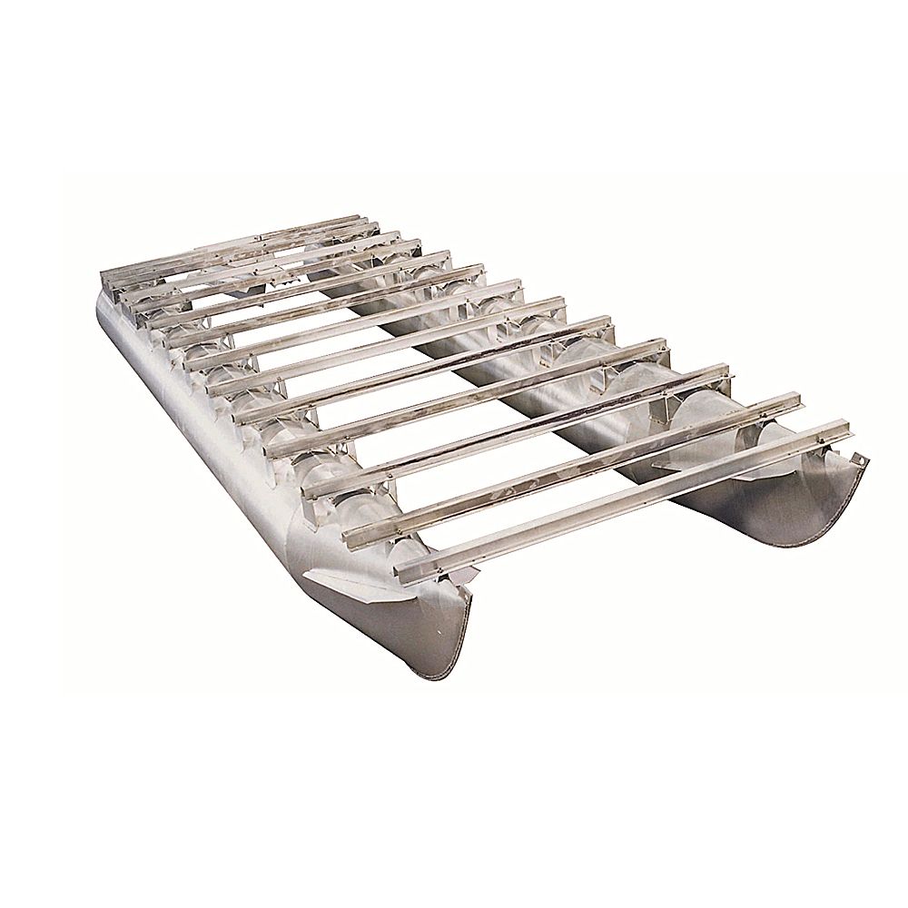 DIY Build Boat Aluminum Pontoons Floating Tube for Pontoon Boat Logs with Flooring Corss Channel for Replacement