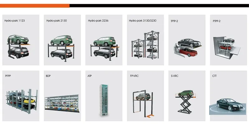 Puzzle Parking Buildings for Mini Motorhome Multi-Layer Saving Space Stereo Garage