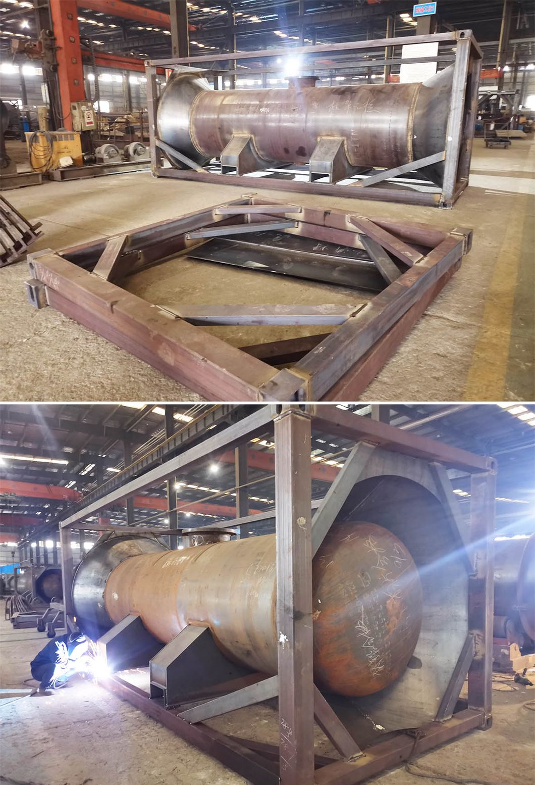 Lsxc Factory Customized New Portable 8cbm 20FT T22 Lead Lining Bromine Un1744 Tanker Container
