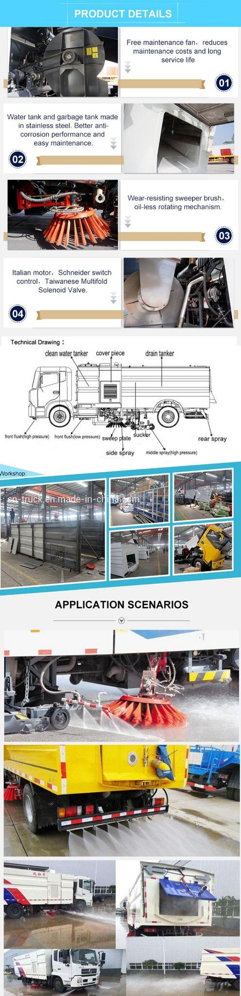 Shacman Light Duty 4cbm 5cbm 6xcbm 7cbm Road Clean Vehicle Street Sweeper Truck