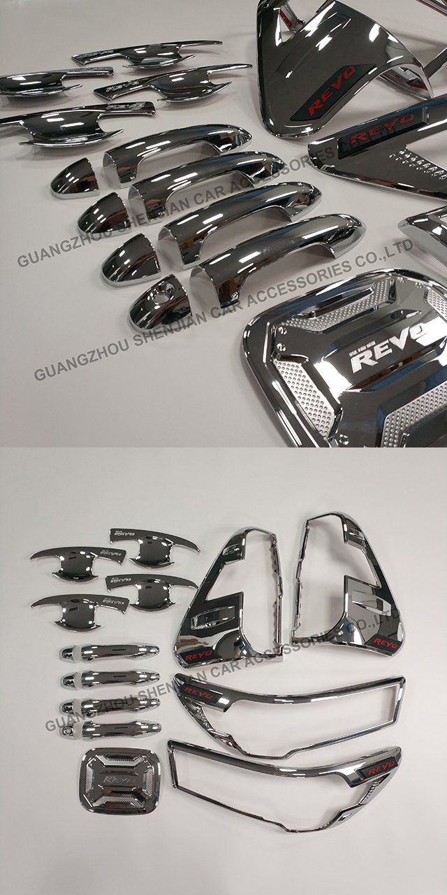 Philippines Hot Sale Car Exterior Accessories Door Handle Cover Head Tail Light Cover Full Set Auto Body Kit for Toyota Hilux Revo Vigo Rocco