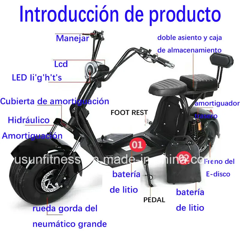 Promotion High Speed Electirc Motorcycle 2023 Fat Tire Factory EEC/ C O C Electric Mobility Bike Scooter Folding Motor Electric Scooter