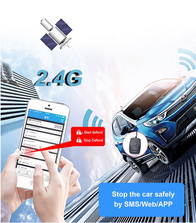Smart 3G GPS Tracking Device, Car Tracker Build-in SIM Card Fleet Management -Ef