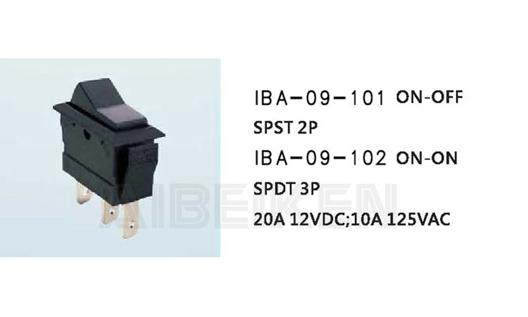 2p or 3p Automotive Switch 12V 20A Spst on-off Auto Switch