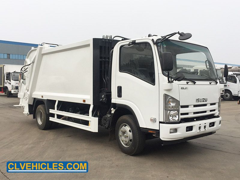 Isuzu 700p 8cbm 5ton Waste Compactor Garbage Truck