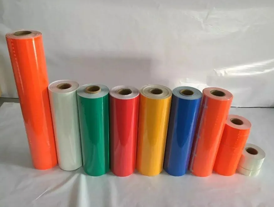 Fluorescent Orange Red Reflective Conspicuity Tape