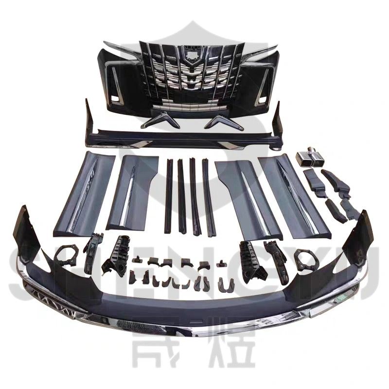 Good Price Car Accessories Include Front Bumper Assembly with Grille Front Lip Rear Diffuser for Toyota Alphard 2020 Upgrade to Modelista Sc Style