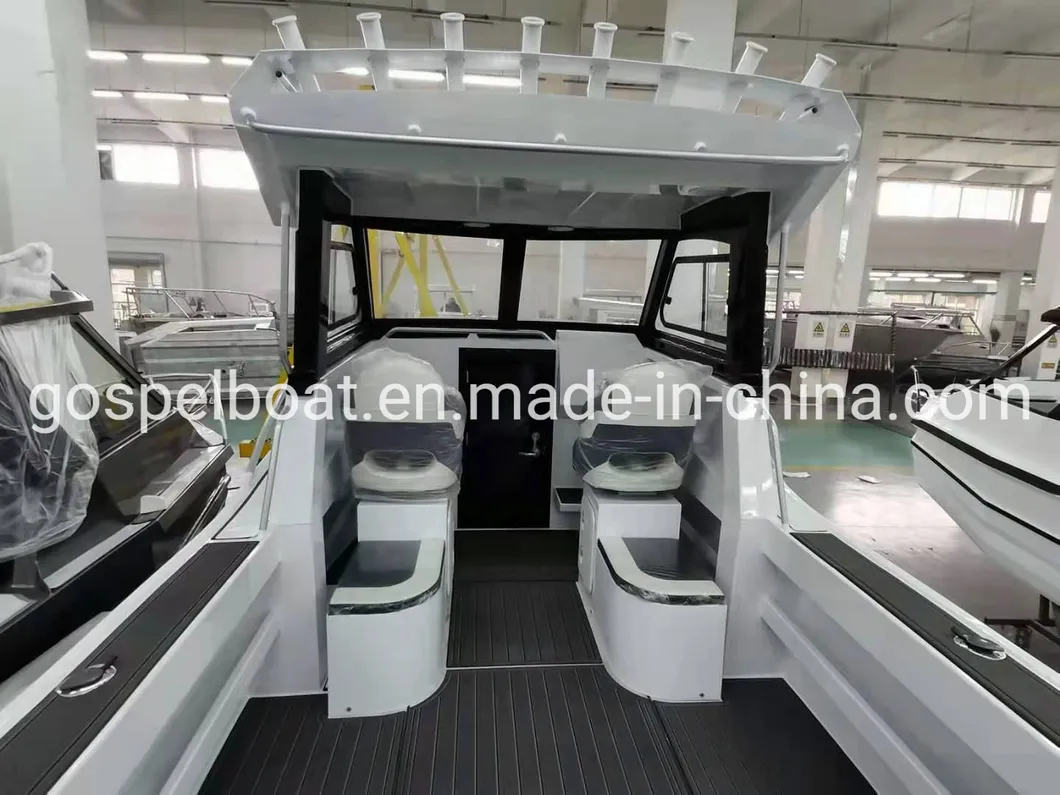 23FT/6.85m Profisher Aluminum Fishing Boat for Family Fishing
